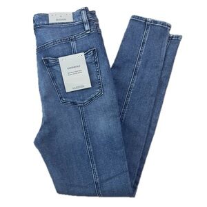 Hudson Jeans Size 28 Centerfold‎ Pintuck High Rise Skinny Medium Wash
